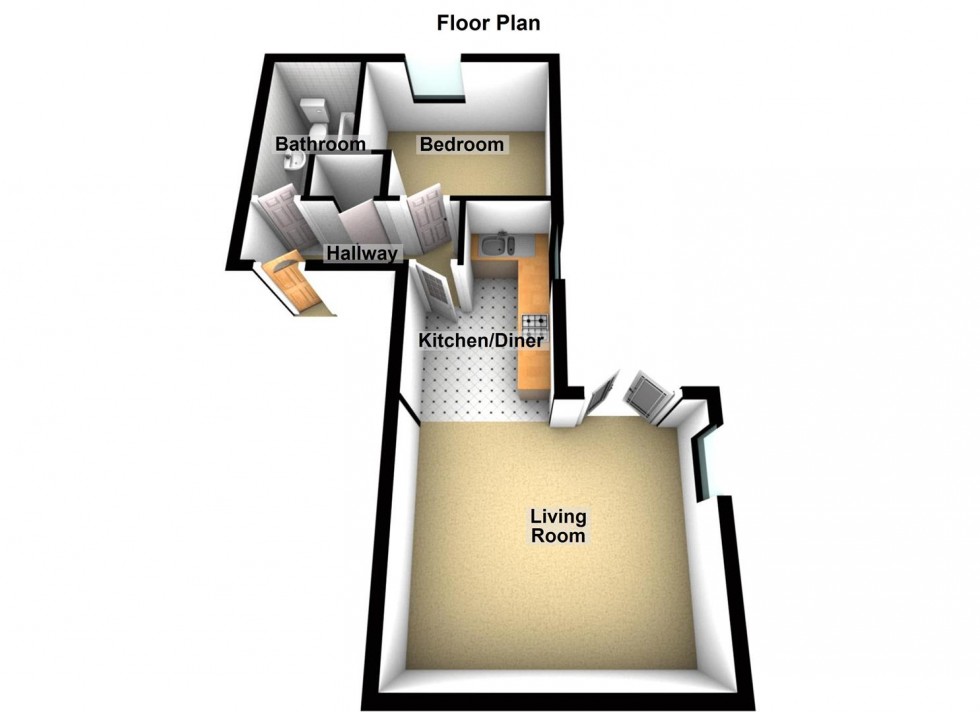 Floorplan for Church Street, Stanground, Peterborough