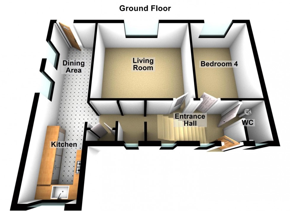 Floorplan for Beech Avenue, Spalding