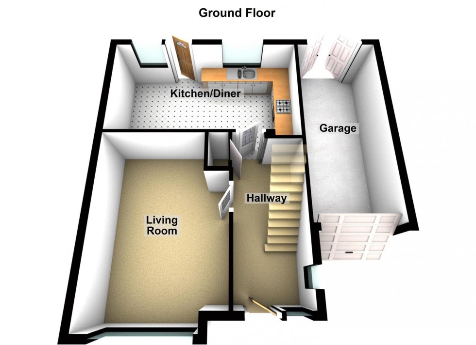 Floorplan for Rycroft Avenue, Deeping St. James, Peterborough