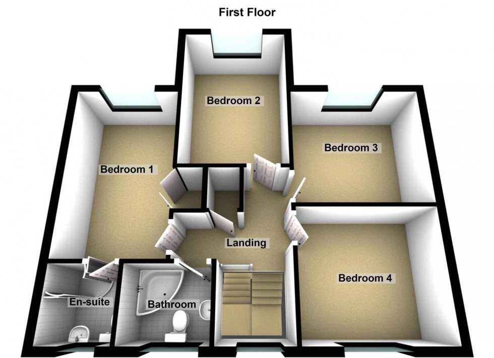 Floorplan for Larklands, Longthorpe, Peterborough