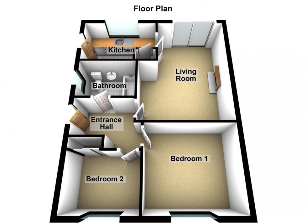 Floorplan for Harewood Gardens, Longthorpe, Peterborough