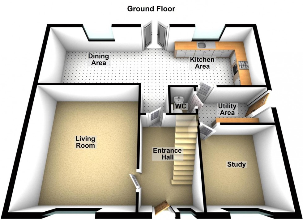 Floorplan for Vestry Close, Thorney, Peterborough