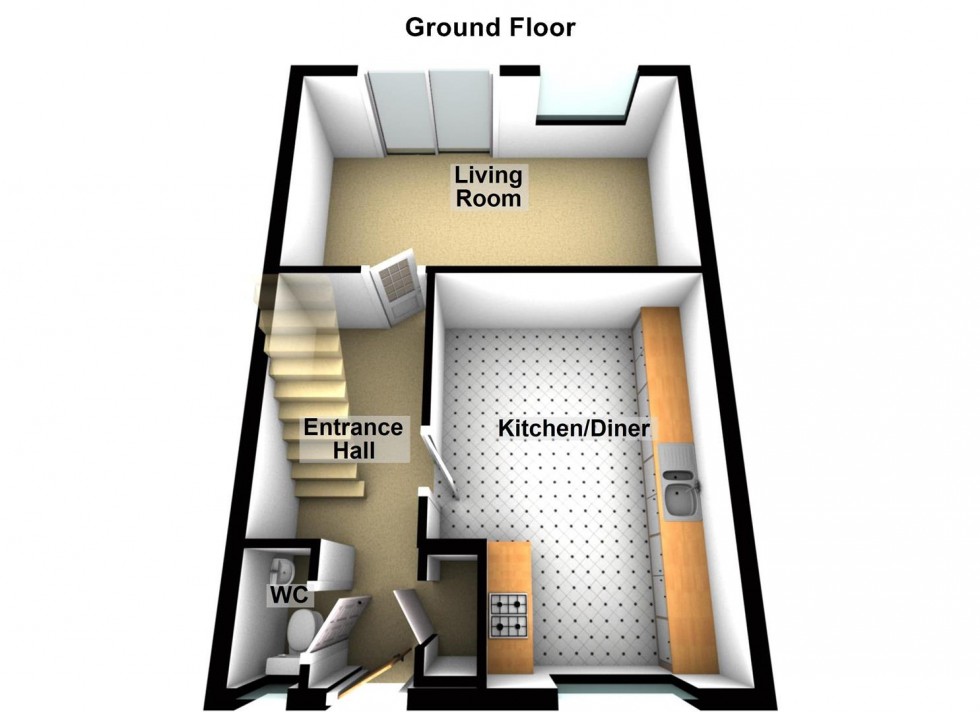 Floorplan for Outfield, Bretton, Peterborough