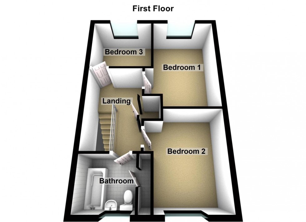 Floorplan for Outfield, Bretton, Peterborough