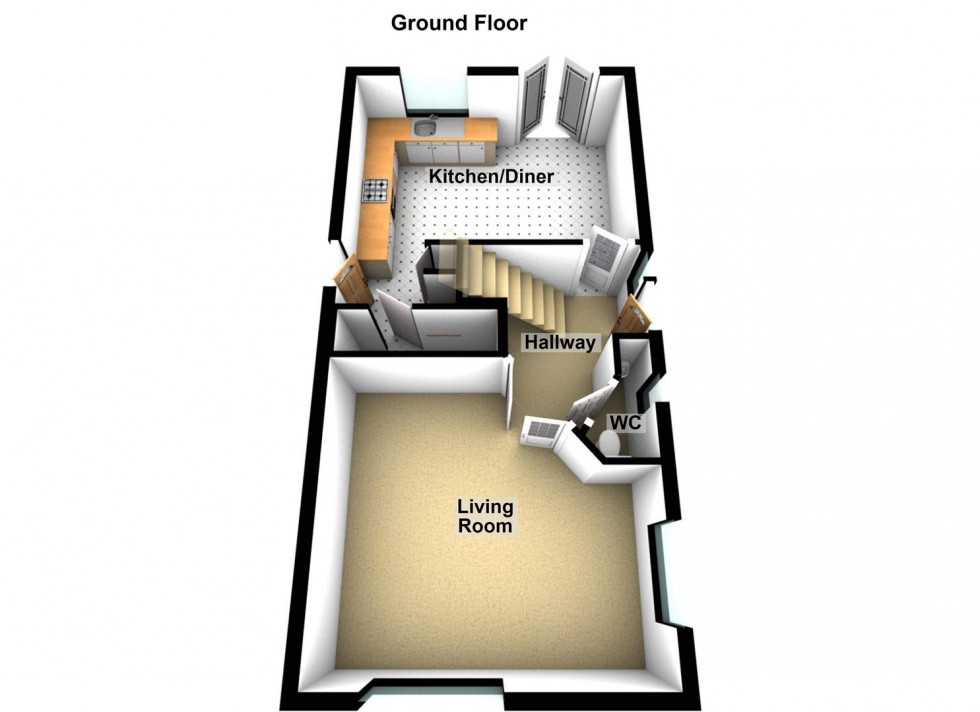 Floorplan for Caldbeck Close, Gunthorpe, Peterborough