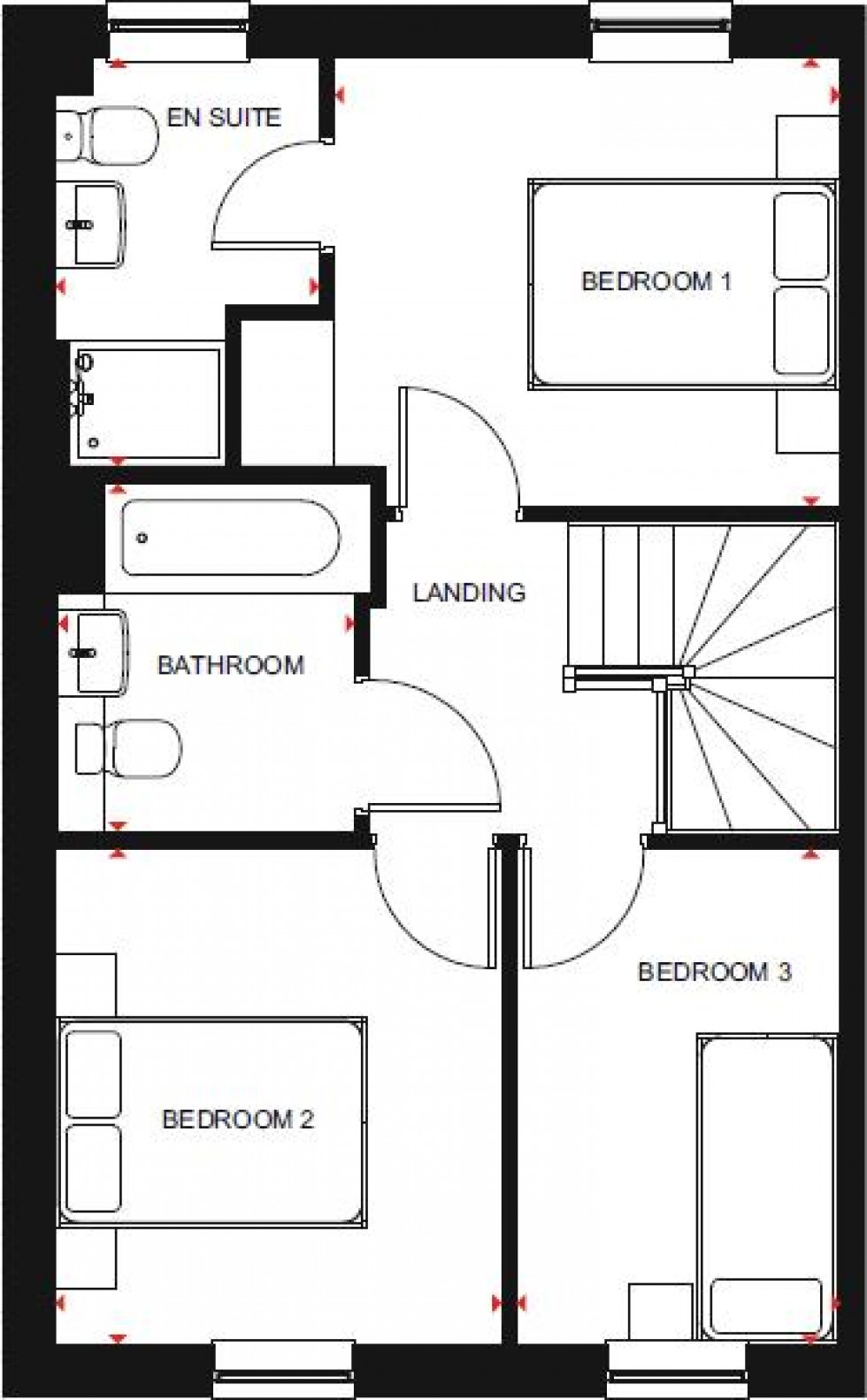 Floorplan for Waterhouse Way, Hampton Gardens, Peterborough