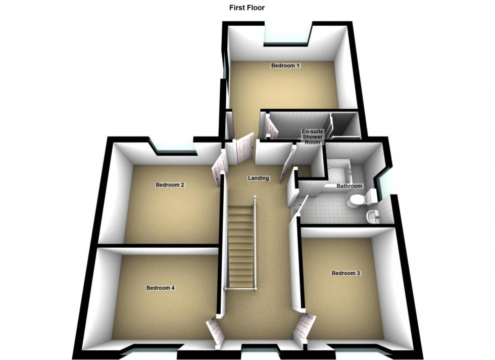 Floorplan for Standish Court, Peterborough