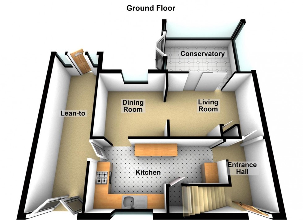 Floorplan for Dover Road, Peterborough