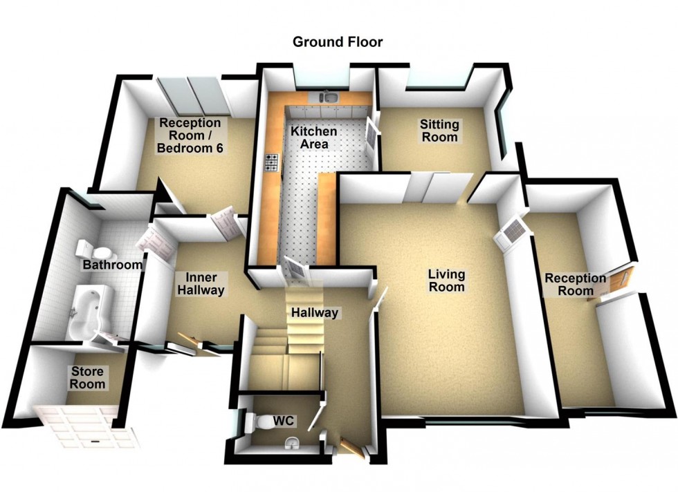 Floorplan for Upton Close, Longthorpe, Peterborough