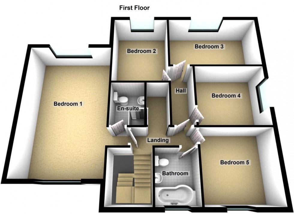 Floorplan for Upton Close, Longthorpe, Peterborough