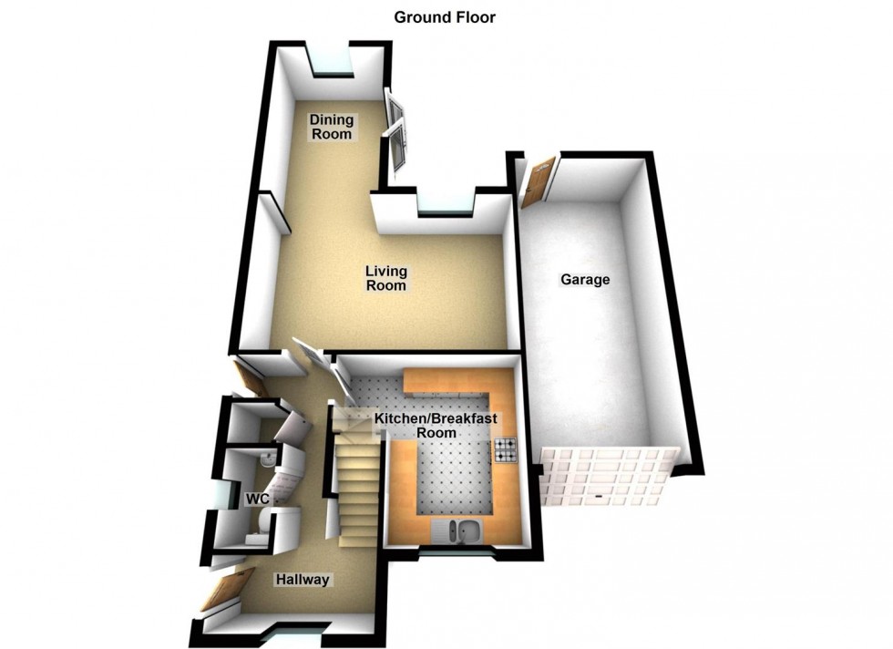 Floorplan for Orchard Close, Stilton, Peterborough