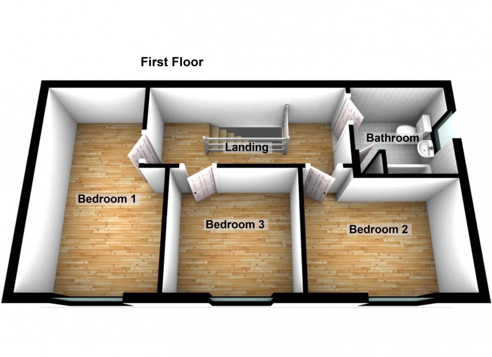 Floorplan for Lynton Road, Peterborough