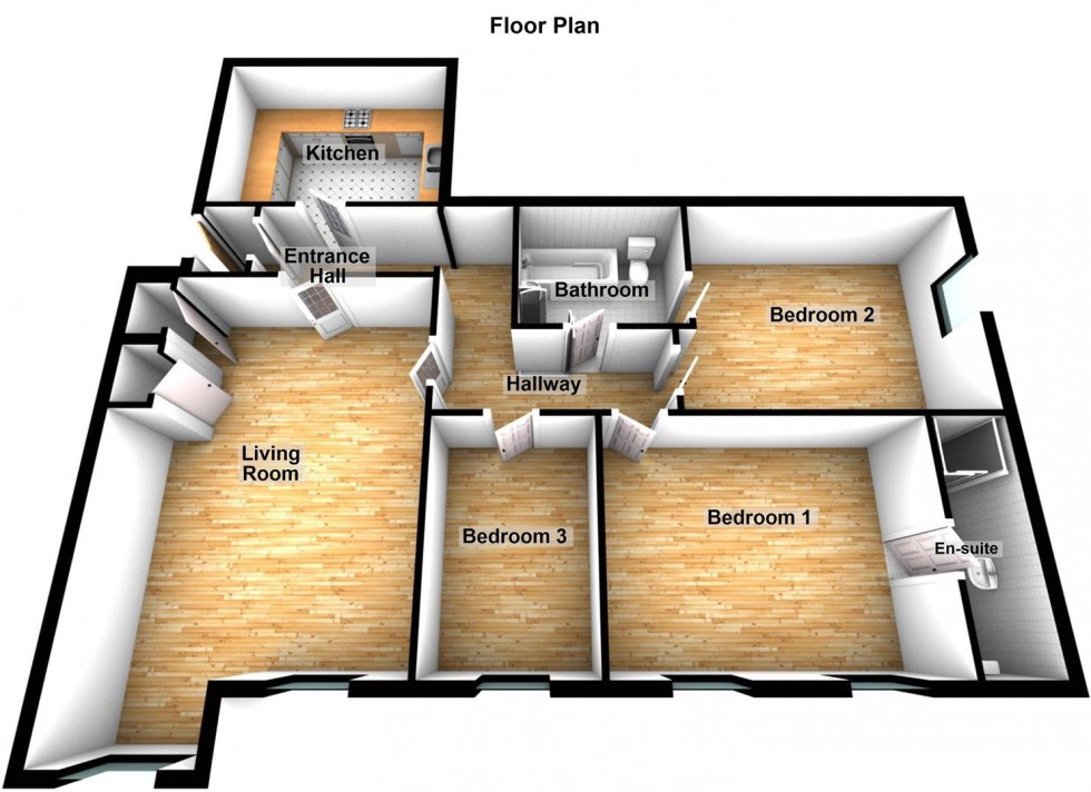 Floorplan for Jubilee Mansions, Thorpe Road, Peterborough