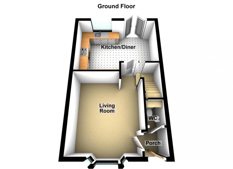 Floorplan for Leaf Avenue, Hampton Hargate, Peterborough