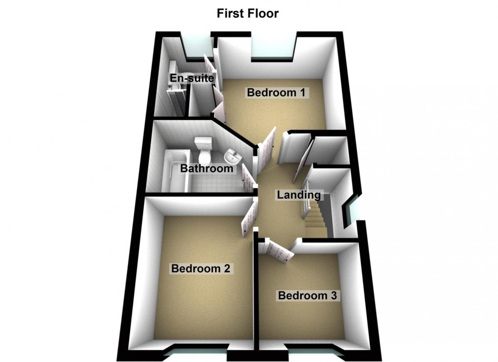 Floorplan for Leaf Avenue, Hampton Hargate, Peterborough