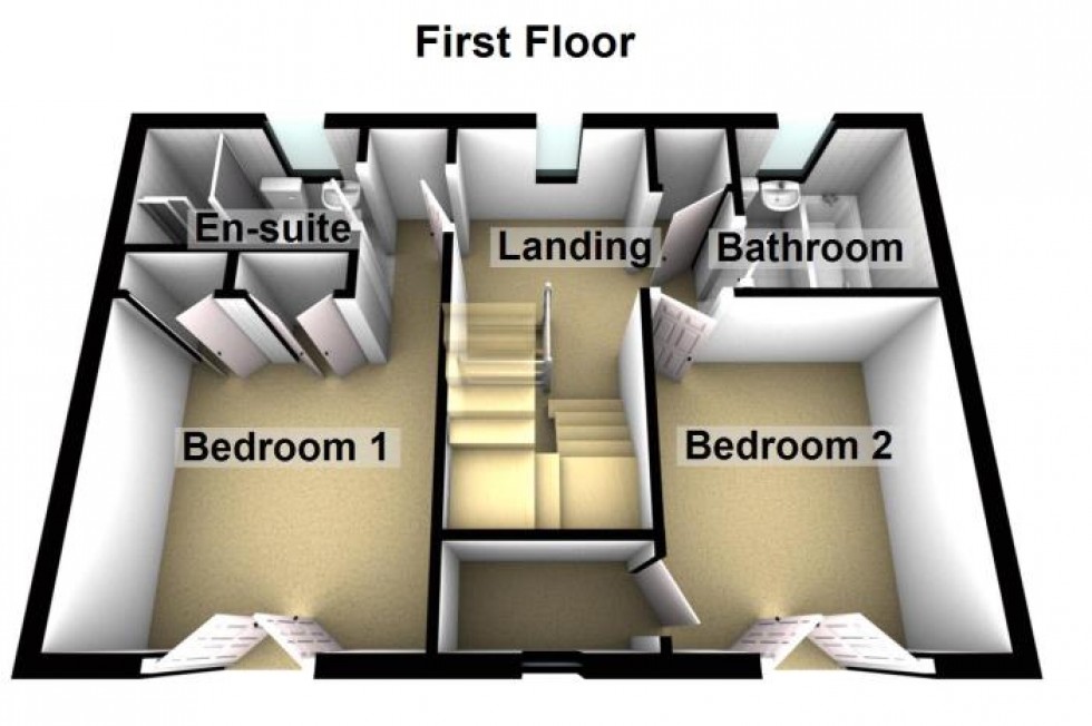 Floorplan for Reedland Way, Hampton Vale, Peterborough