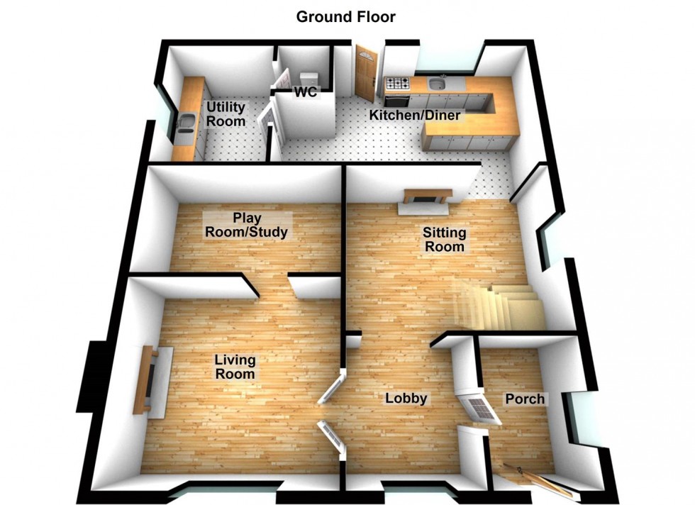 Floorplan for High Street, Sawtry, Huntingdon