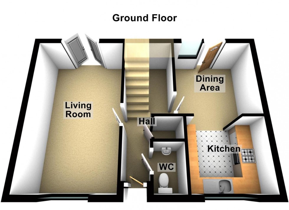 Floorplan for Hazel Croft, Werrington, Peterborough