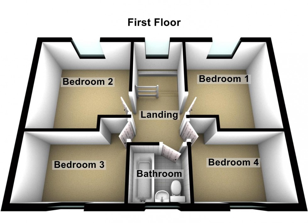 Floorplan for Hazel Croft, Werrington, Peterborough