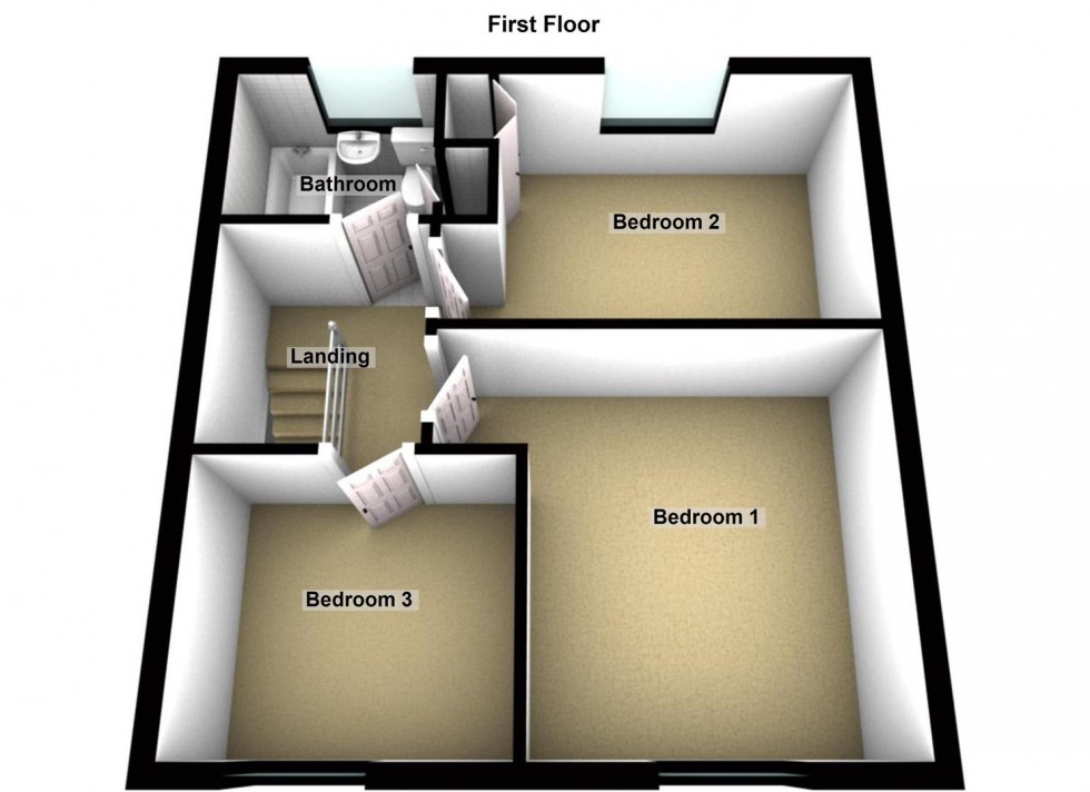 Floorplan for Stukeley Close, Stanground, Peterborough